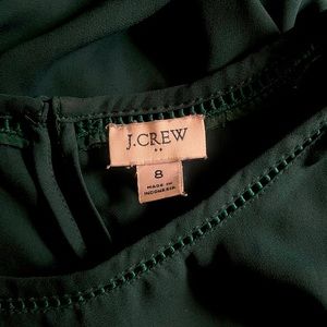 J. CREW size 8 flowing green blouse